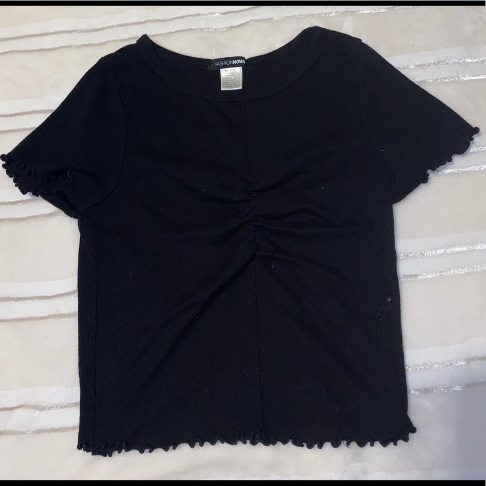 Black crop top